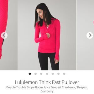 Lululemon Athletica | Think Fast Pullover | Size 8